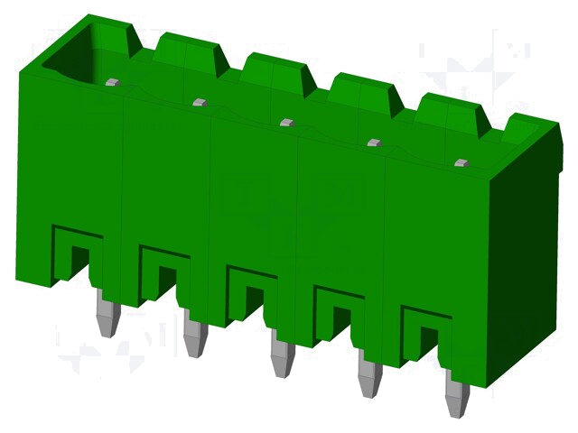 Connector: ontkoppelbare terminal strip; contact; mannelijk Connector: ontkoppelbare terminal strip; contact; mannelijk